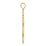 Load image into Gallery viewer, 14K Yellow Gold Multi Color Stained Glass Cross Charm Pendant