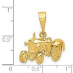Load image into Gallery viewer, 14K Yellow Gold Tractor Pendant