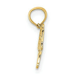 Load image into Gallery viewer, 14K Yellow Gold BASEBALL MOM Charm Pendant