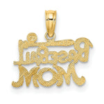 Load image into Gallery viewer, 14K Yellow Gold BASEBALL MOM Charm Pendant