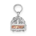 Load image into Gallery viewer, 14k Two-Tone Gold Lobster Trap Moveable Charm Pendant