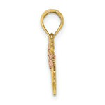 Load image into Gallery viewer, 14K Two-Tone Gold 2-D Rocking Horse With Saddle Charm Pendant