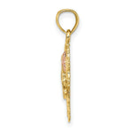 Load image into Gallery viewer, 14K Two-tone Yellow & Rose Gold Mom & Heart Charm Pendant