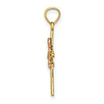 Load image into Gallery viewer, 14K Two-Tone Gold & 2-D Boy On Cross Charm Pendant