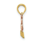 Load image into Gallery viewer, 14K Two-Tone Gold #1 GRANDMA With Three Hearts Charm Pendant