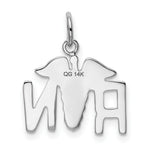 Load image into Gallery viewer, 14K White Gold RN Registered Nurse Charm