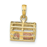 Load image into Gallery viewer, 14K Two-Tone Gold Moveable 3-D Lobster In Trap
