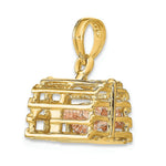 Load image into Gallery viewer, 14K Two-Tone Gold Moveable 3-D Lobster In Trap