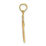 Load image into Gallery viewer, 14K Two-tone Gold Polished Cross Charm Pendant