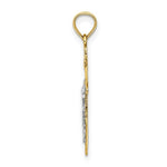 Load image into Gallery viewer, 14K Two-tone Gold INRI Crucifix Charm Pendant