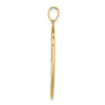 Load image into Gallery viewer, 14K Two-tone Gold Cross Shield Joshua 1:9 On Reverse Charm Pendant