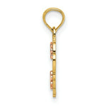 Load image into Gallery viewer, 14K Two-Tone Gold & Diamond-cut #1 GOD MOTHER In Heart Charm Pendant