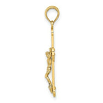 Load image into Gallery viewer, 14K Two-tone Gold Engraved Crucifix Charm Pendant