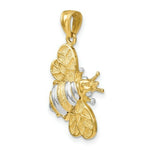 Load image into Gallery viewer, 14k Two-Tone Gold 3-D BUMBLEBEE Charm Pendant