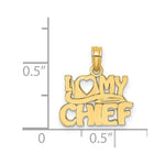Load image into Gallery viewer, 14K Yellow Gold I Love My Chief Charm Pendant