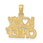 Load image into Gallery viewer, 14K Yellow Gold I Love My Chief Charm Pendant
