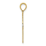 Load image into Gallery viewer, 14K Yellow Gold with White Rhodium Diamond-cut Cross Charm Pendant