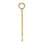 Load image into Gallery viewer, 14K Yellow Gold with White Rhodium Textured Cross Charm Pendant