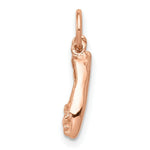 Load image into Gallery viewer, 14K Rose Gold Polished 3-Dimensional Moveable Ballet Slippers Charm