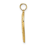 Load image into Gallery viewer, 14K Yellow Gold with White Rhodium Diamond-cut Heart Frame Grandma Charm Pendant