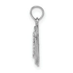 Load image into Gallery viewer, 14K White Gold Mom Inside Heart Charm Pendant