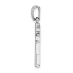 Load image into Gallery viewer, 14k White Gold Beaded Cross Pendant