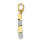 Load image into Gallery viewer, 14K Two-Tone Gold 3-D Jewish Star of David Charm Pendant