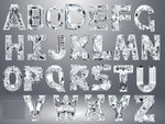 Load image into Gallery viewer, Certified Lab Grown Diamonds in A - Z Initial Letters VS1/VS2 D-E-F Size 7mm