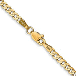 Load image into Gallery viewer, 14K Yellow Gold 3mm Open Concave Curb Chain