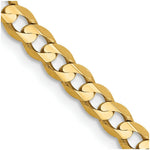 Load image into Gallery viewer, 14K Yellow Gold 3.8mm Open Concave Curb Chain