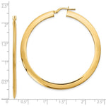 Load image into Gallery viewer, Leslie's 14K Yellow Gold Polished Hoop Earrings 55mm length
