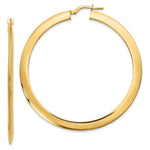 Load image into Gallery viewer, Leslie's 14K Yellow Gold Polished Hoop Earrings 55mm length
