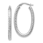 Load image into Gallery viewer, Leslie's 14K Yellow Gold ForeverLite White Gold Polished and Textured Earrings