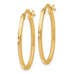 Load image into Gallery viewer, Leslie's 14K Yellow Gold Polished Oval Hoop Earrings 27mm length