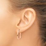 Load image into Gallery viewer, Leslie's 14K Yellow Gold Polished U-Shape Hoop Earrings 21mm length