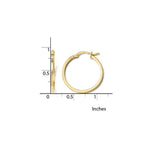 Load image into Gallery viewer, Leslies 14K Yellow Gold Polished Hoop Earrings 23mm length