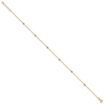 Load image into Gallery viewer, Leslie's 14K Yellow Gold Polished & Diamond-cut with 1'' extension Anklet Length 10'' inches