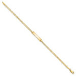 Load image into Gallery viewer, 14K Yellow Gold Flat Curb Link ID Bracelet length: 7 inches