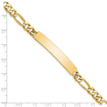 Load image into Gallery viewer, 14K Yellow Gold Figaro ID Bracelet