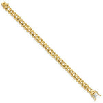 Load image into Gallery viewer, 14K Yellow Gold 8.75mm Hand-polished Rounded Curb Chain Bracelet Length 8'' inches