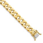 Load image into Gallery viewer, 14K Yellow Gold 10mm Hand-Polished Fancy Link Chain Necklace Length 20'' inches