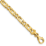 Load image into Gallery viewer, 14K Yellow Gold 5.9mm Hand-Polished Fancy Link Bracelet