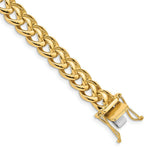 Load image into Gallery viewer, 14K Yellow Gold 9mm Hand-Polished Fancy Link Chain Bracelet Length 9'' inches