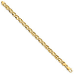 Load image into Gallery viewer, 14K Yellow Gold 7.5mm Hand-polished Fancy Link Bracelet