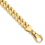 Load image into Gallery viewer, 14K Yellow Gold 10.1mm Polished Fancy Link Chain Necklace Length 20'' inches