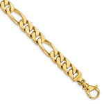 Load image into Gallery viewer, 14K Yellow Gold 9.2mm Polished Fancy Link Chain Necklace Length 20'' inches