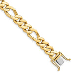 Load image into Gallery viewer, 14K Yellow Gold 11.8mm Polished Fancy Link Chain Necklace Length 20'' inches