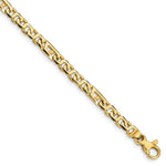 Load image into Gallery viewer, 14K Yellow Gold Fancy Link Chain Bracelet Length 7'' inches