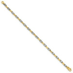 Load image into Gallery viewer, 14K Two-tone Gold 3.5mm Fancy Link Chain