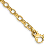 Load image into Gallery viewer, 14K Yellow Gold 6.2mm Hand-polished Fancy Link Bracelet